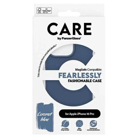 CARE by PanzerGlass Fashion Case iPhone 16 Pro 6.3&quot; blue/blue MagSafe 1382