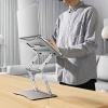 Wozinsky WRS-CPY75DSS Aluminum Laptop and Tablet Stand + Free Smartphone Stand - Silver