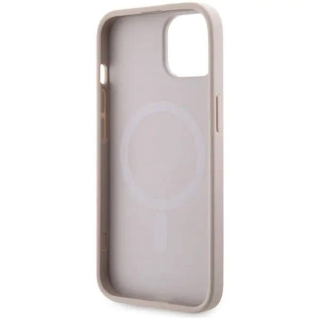 Guess GUHMP14SHGCFSEP iPhone 14 6.1&quot; pink/pink hard case GCube Stripes MagSafe