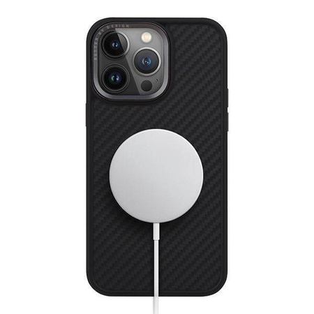 Uniq Hülle Keva iPhone 15 Pro 6,1&quot; Magclick Charging schwarz/carbon black