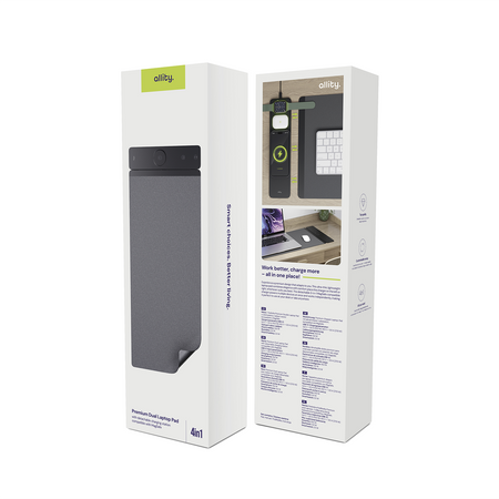 Allity Podkładka pod laptopa z ładowaniem bezprzewodowym 3w1 15W czarna ALP-100