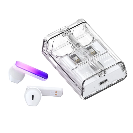TWS Joyroom JR-TC1 IceLens Series kabellose Kopfhörer mit LED-Leuchten – Weiß