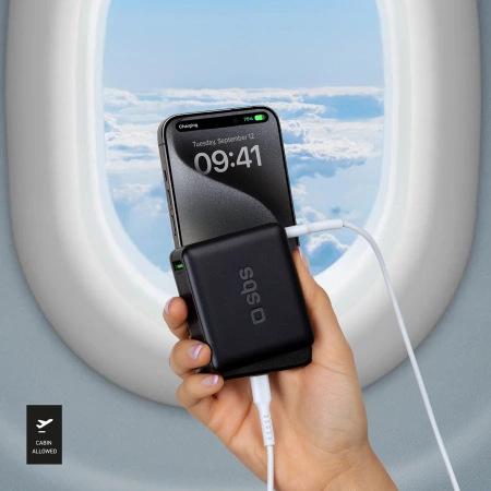 Powerbank SBS TEBB10000HDPD20K 10000 mAh mit Power Delivery - schwarz