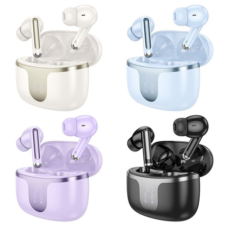 EOL Słuchawki bezprzewodowe douszne Hoco TWS EQ10 fioletowe