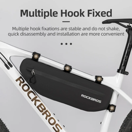 Rockbros AS-043 Fahrradtasche mit Klettverschluss 3l - schwarz