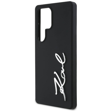 Karl Lagerfeld nakładka HC Silicone Sign Metal Logo do Samsung Galaxy S25 Ultra czarna