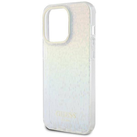 Etui Guess IML Faceted Mirror Disco Iridescent na iPhone 15 Pro - wielokolorowe