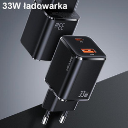USAMS Ład. siec. 1xUSB-C+1xUSB T43 33W(only head) PD3.0 +QC3.0 Fast Charging biały/white CC144TC02 (US-CC144)