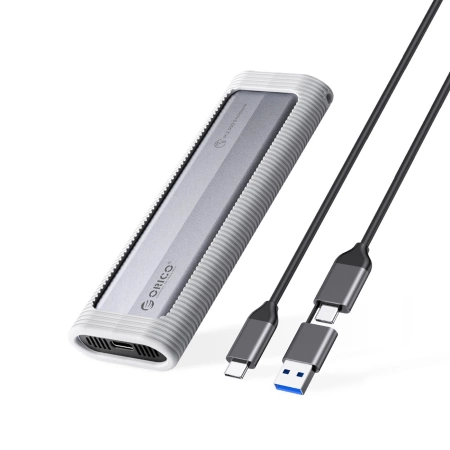 Kieszeń dyskowa M.2 NGFF USB-C 5Gbps - szara