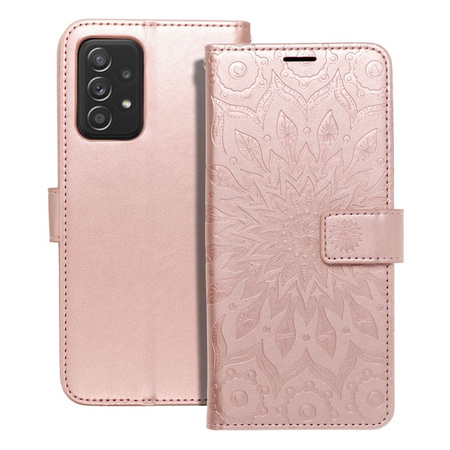 Kabura MEZZO Book do SAMSUNG A52 5G / A52 LTE ( 4G ) / A52s 5G mandala złoty róż
