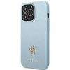 Original Case IPHONE 13 PRO MAX Guess Hardcase Saffiano 4G Small Metal Logo (GUHCP13XPS4MB) blue