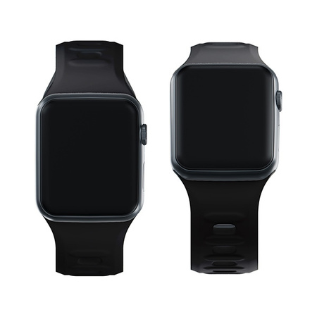 3MK Silicone Watch Strap czarny/black dla Apple Watch 42/44/45/49mm