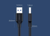 Ugreen kabel przewód USB 2.0 (męski) - USB 2.0 (męski) 1,5 m czarny (US128 10310)