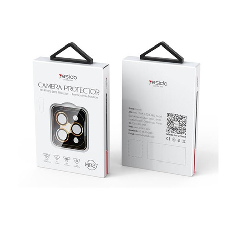 Yesido Lens Protector WB27 iPhone 16 BLACK / CZARNY