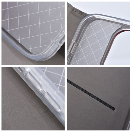 Kabura Smart Magneto do SAMSUNG A14 4G / A14 5G burgundowy