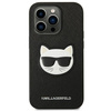 Karl Lagerfeld Saffiano Choupette Head Patch Case - Etui iPhone 14 Pro Max (czarny)