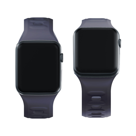 3MK Silicone Watch Strap szary/grey dla Apple Watch 38/40/41mm