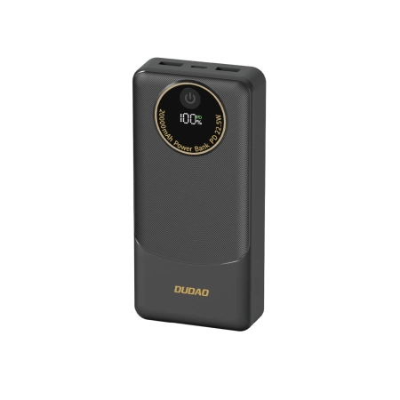 Powerbank Dudao K12 10000mAh PD22.5W USB-A, USB-C - czarny