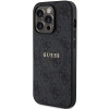 Guess 4G Collection Leather Metal Logo MagSafe Case for iPhone 14 Pro - Black
