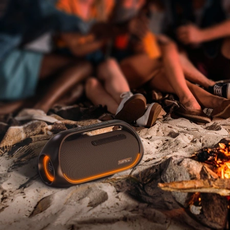 Tronsmart Bang wasserdichter kabelloser Bluetooth-Lautsprecher 60W mit Powerbank-Funktion schwarz (723928)