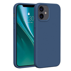 Nakładka Etteri Silicone Case do iPhone 12 / 12 Pro 6,1" ciemnoniebieska