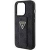 Guess nakładka do iPhone 15 Pro 6,1&quot; GUHCP15LPGS4TDK czarna HC GRIPSTAND PU 4G TRIANGLE STRASS