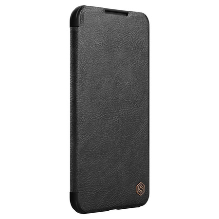 Nillkin Qin Leather Pro Case Hülle für Samsung Galaxy S22+ (S22 Plus) Kameraschutz Holster Cover Flip Cover Schwarz