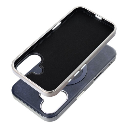 Futerał GENTLEMAN MAG COVER kompatybilny z MagSafe do IPHONE 13 granatowy