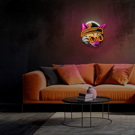 Neon ART LED KOT MARZYCIEL multikolor FLA04 Forever Light