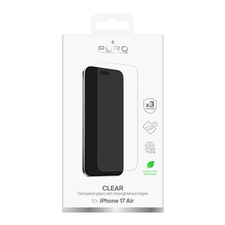 Puro Standard Tempered Glass für iPhone 17 Air