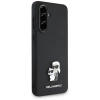 Karl Lagerfeld Saffiano Case w/ K&amp;C Metal Logo for Samsung Galaxy A56 - Black