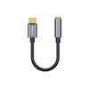 Baseus adapter L54 USB-C do jack 3,5 mm ciemno-szary