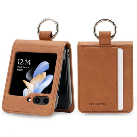 Mercury Basic Diary Sam Z Flip6 F741/Z   Flip7 FE jasnobrązowy/light brown