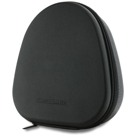 Słuchawki nauszne Karl Lagerfeld Saffiano Elongated Bluetooth ANC - czarne