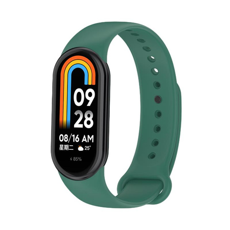 Pasek Silikonowy Mi Band 8 / M8 (8), GREEN / ZIELONY