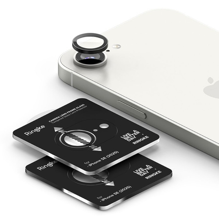 OSŁONA APARATU RINGKE CAMERA FRAME PROTECTOR 2-PACK IPHONE 16E BLACK