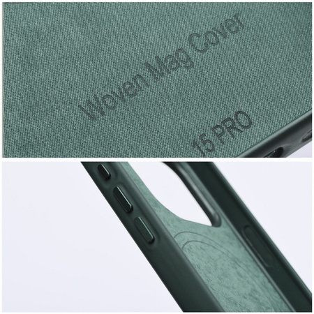 Woven Mag Cover kompatybilne z MagSafe do IPHONE 12 / 12 PRO zielony
