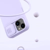 Nillkin CamShield Silky Silicone Case iPhone 14 Plus Hülle mit Kameraabdeckung grün