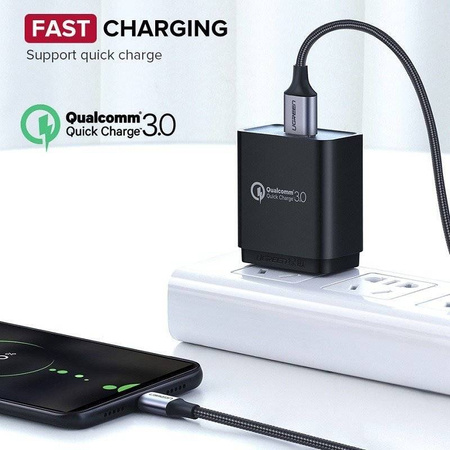 UGREEN micro USB Cable QC 3.0 2.4A 1.5m (Black)