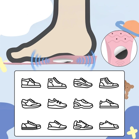 Wkładki do butów - etui ochronne na AirTag (175mm-190mm) - różowe