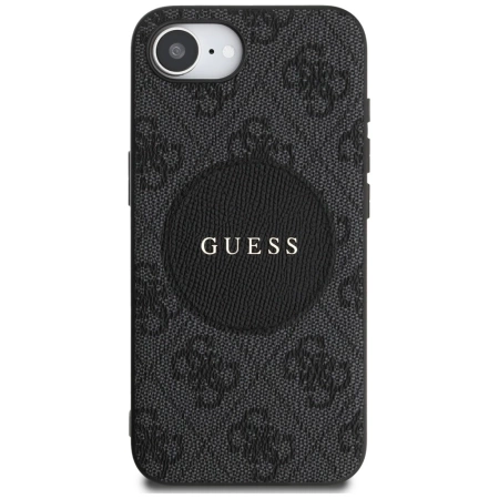 Etui Guess 4G Circle Classic Logo MagSafe na iPhone 16e - czarne