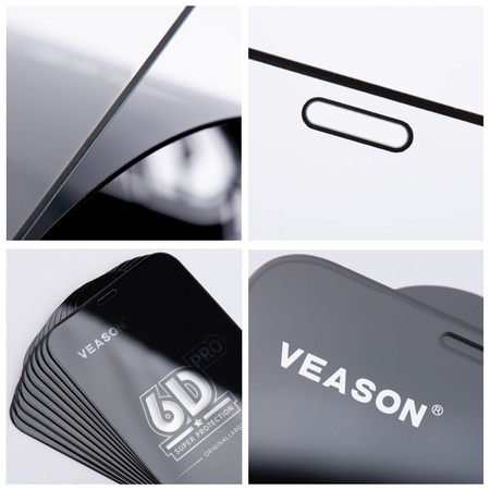 Szkło Hartowane 6D Pro Veason Glass (SET 10in1) - do Xiaomi Redmi 13C / Poco C65 czarny