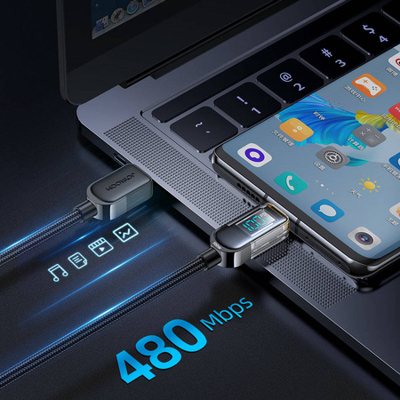 Joyroom USB C - USB C 100W Kabel für schnelles Aufladen und Datenübertragung 1,2 m schwarz (S-CC100A4)
