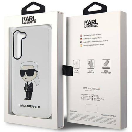 Karl Lagerfeld KLHCS23MHNIKTCT S23+ S916 transparenter Hartschalenkoffer Ikonik Karl Lagerfeld