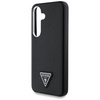 Original Case SAMSUNG GALAXY S25 Guess Grained Triangle Logo MagSafe black