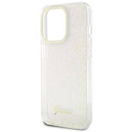 Guess GUHCP15LHDECMP iPhone 15 Pro 6,1" rosa/rosa Hardcase IML Faceted Mirror Disco Iridescent