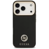 Guess Grained Strass Logo MagSafe Hülle für iPhone 17 Pro - Schwarz