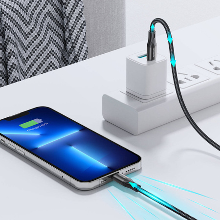 Joyroom kabel do szybkiego ładowania / transmisji danych USB Typ C - Lightning PD 20W 1m czarny (S-1024N1-PD)