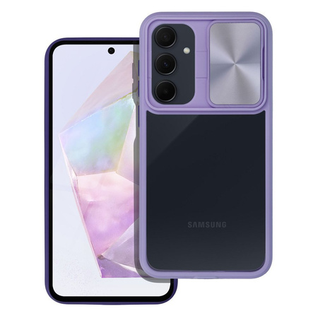 Futerał SLIDER do SAMSUNG A35 5G fioletowy