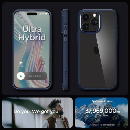 Spigen Liquid Air iPhone 16 Pro granatowy/navy blue ACS08118